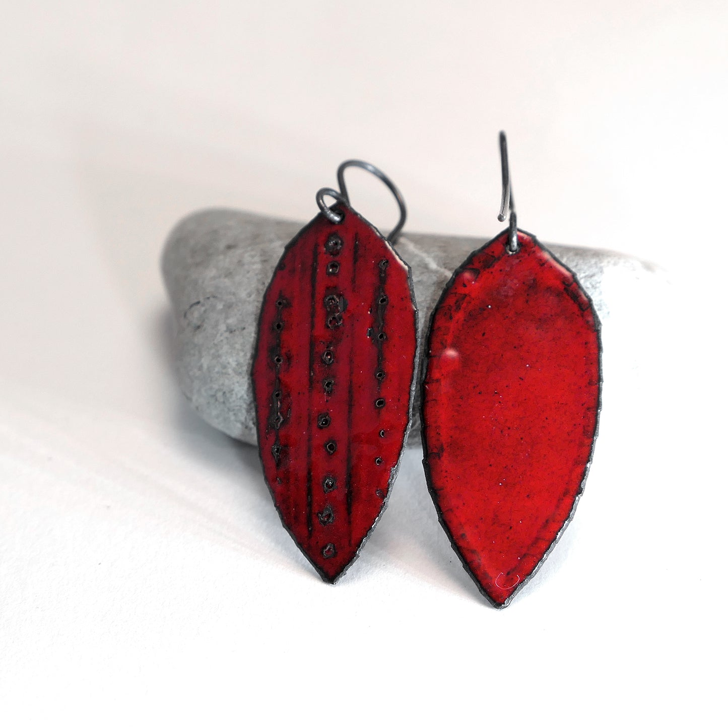 Red earrings