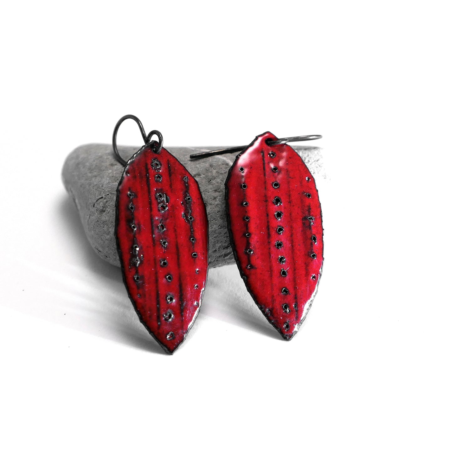 Red earrings