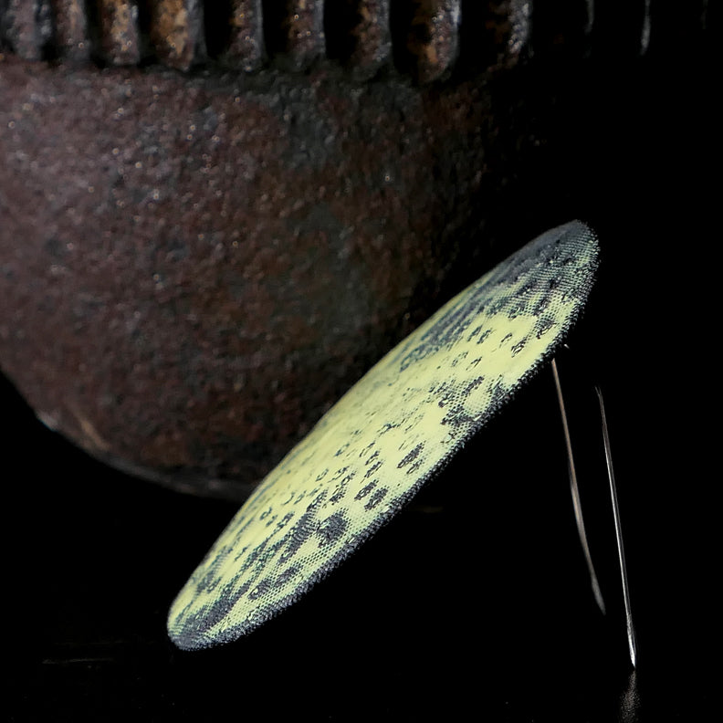 Yellow Mesh Brooch